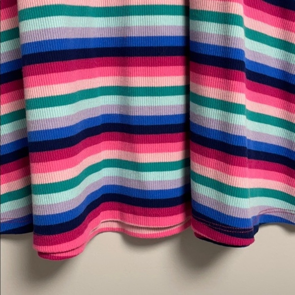 SO Girls rainbow striped cotton dress L (10-12) - Picture 6 of 7